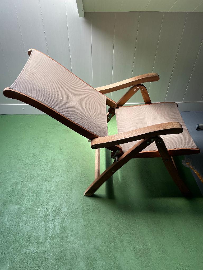 Tuinstoelen, Tuin en Terras, Tuinstoelen, Ophalen, Gebruikt, Teakhout, Verstelbaar