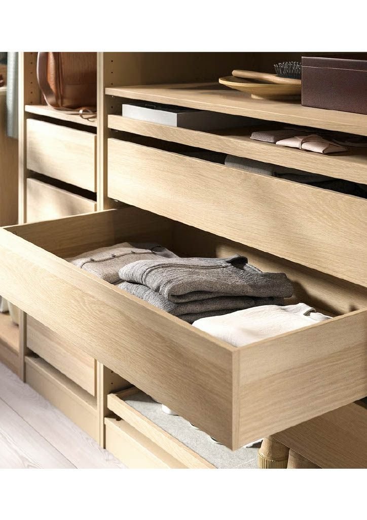KOMPLEMENT IKEA lade met gebleekt eikeneffect, 100x58 cm, Ophalen, Overige materialen, Nieuw, 50 tot 100 cm