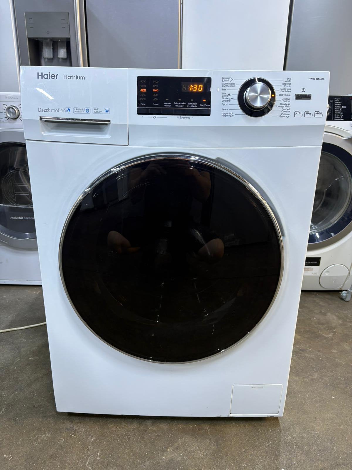 Wasmachine Haier A+++ 8 Kg met GARANTIE, Elektronische apparatuur, Wasmachines, Ophalen of Verzenden, Zo goed als nieuw