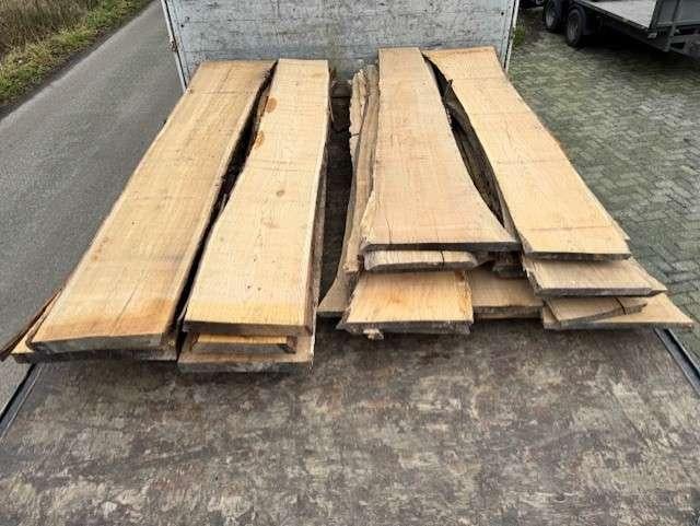 Eiken schaaldelen gedroogd – 5 cm dik – massief hout #4, Enlèvement ou Envoi, Neuf, 250 cm ou plus, Autres types