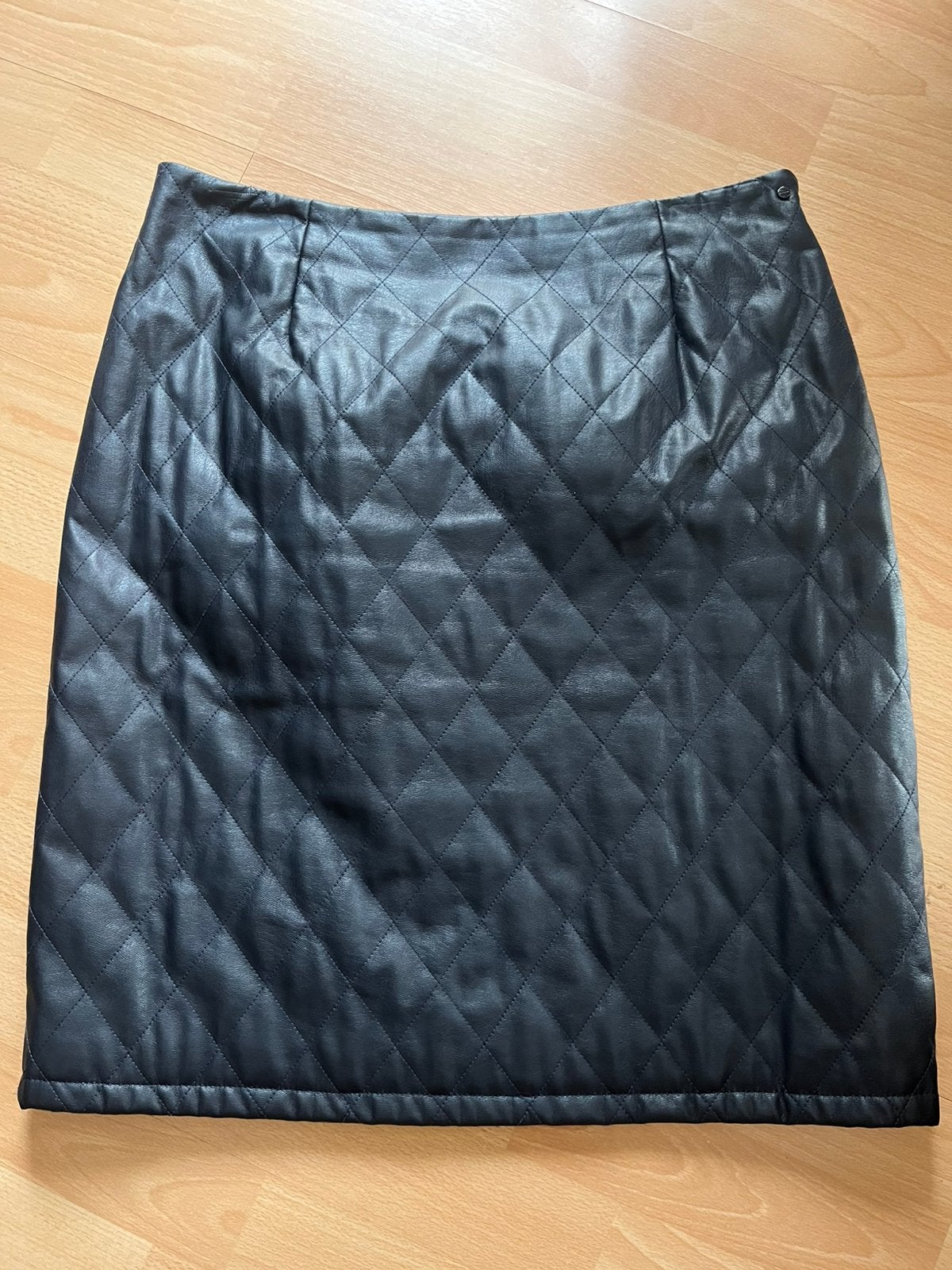 Blauwe gevoerde rok van River Woods lederlook, Kleding | Dames, Rokken, Ophalen of Verzenden, Zo goed als nieuw, Maat 38/40 (M)