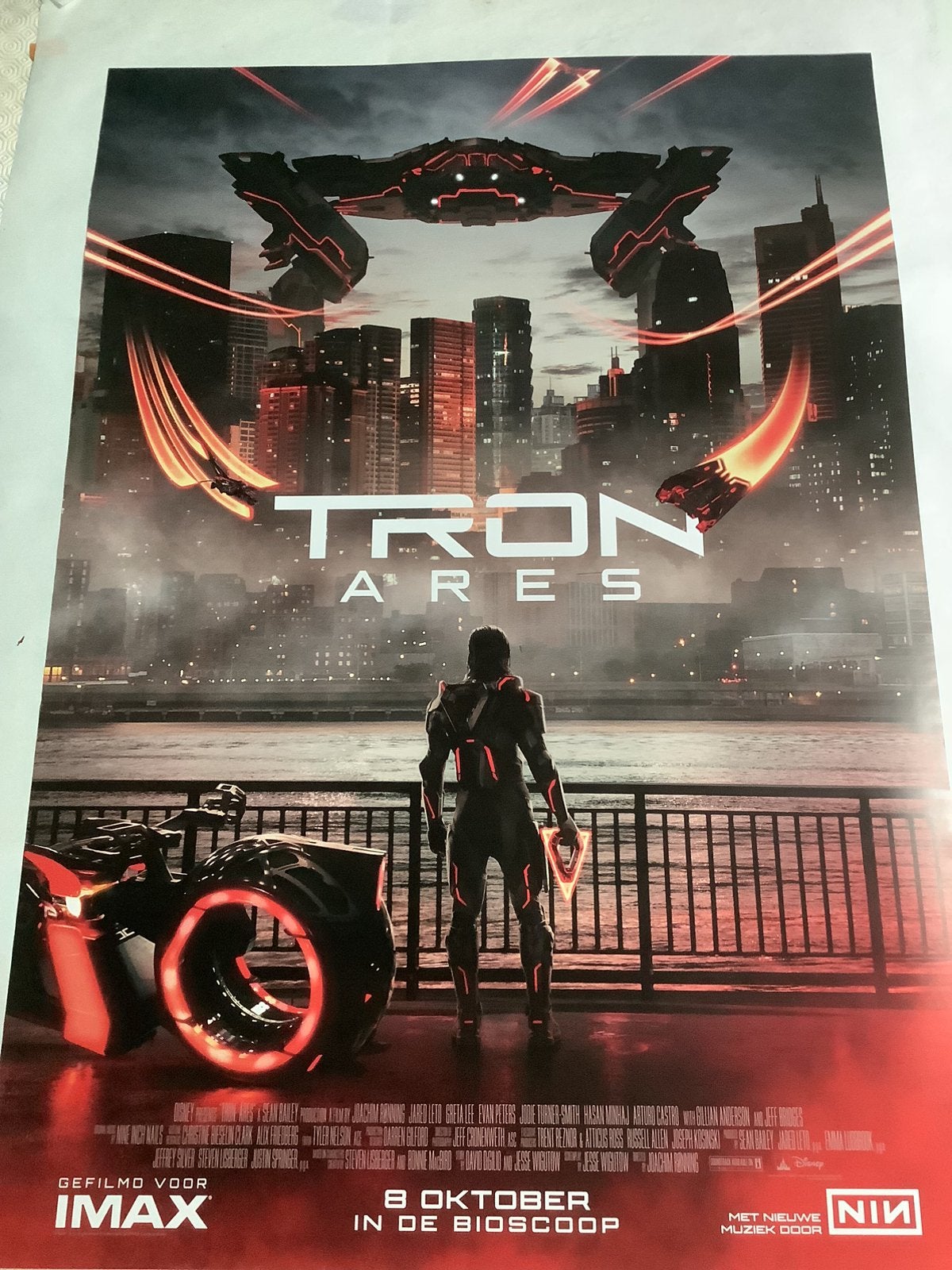 TRON   FILMPOSTER   70-100 cm, Ophalen of Verzenden, Zo goed als nieuw