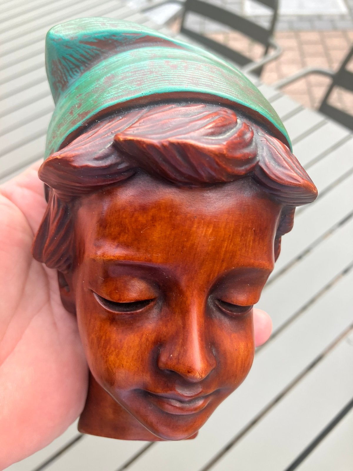 Wandhoofdje, Antiquités & Art, Art | Sculptures & Bois, Enlèvement