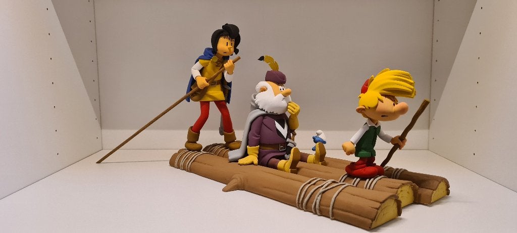 Fariboles (Peyo & Schtroumpfs) - Le radeau du pays maudit, Collections, Enlèvement, Schtroumpfs, Comme neuf, Statue ou Figurine