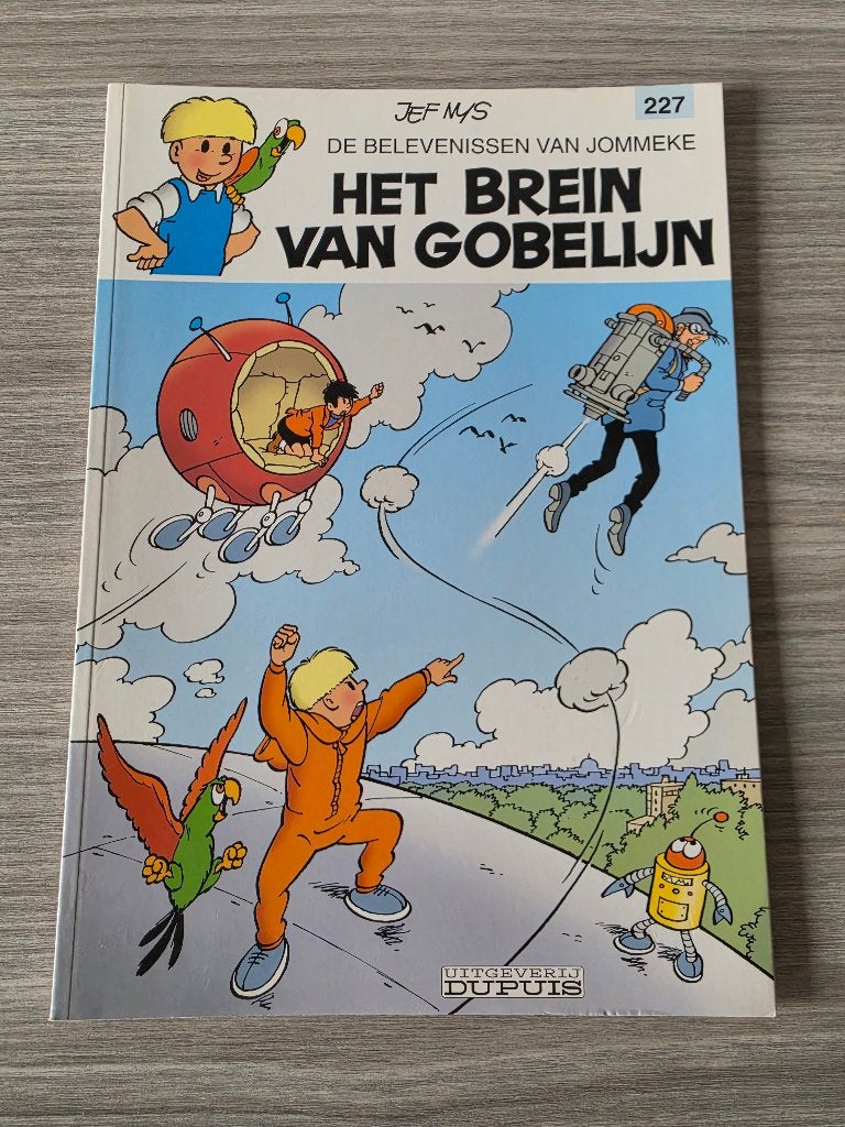 Jommeke stripverhaal nr. 227 - Het brein van Gobelijn, Boeken, Eén stripboek, Jef Nys., Ophalen of Verzenden, Zo goed als nieuw