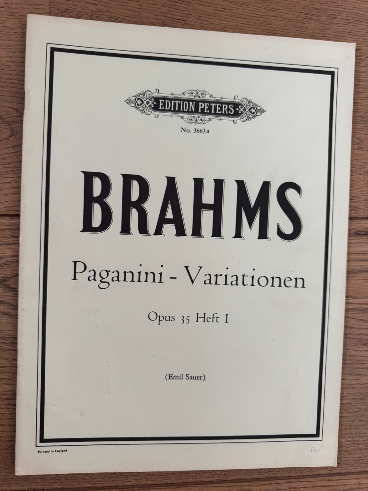 Muziekboek: Brahms, Enlèvement ou Envoi, Comme neuf