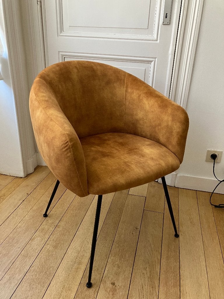 Siège/fauteuil en velour Maison du Monde, Maison & Meubles, Fauteuils, Enlèvement, Comme neuf