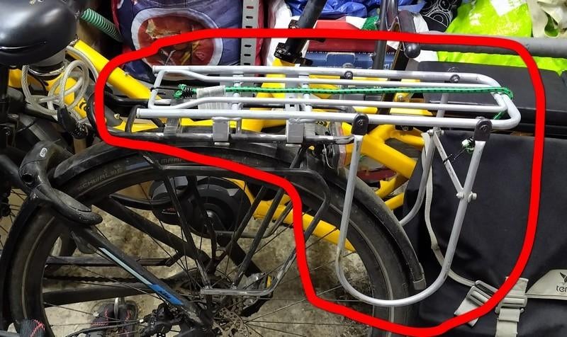 uitbreiding van het bagagerek voor fietsen, Fietsen en Brommers, Ophalen, Gebruikt