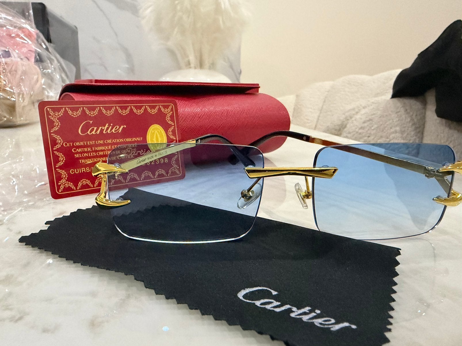 CARTIER BRIL, Handtassen en Accessoires, Ophalen of Verzenden, Zo goed als nieuw, Bril