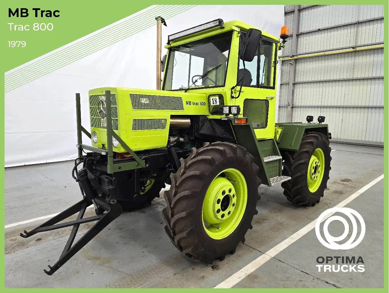 MB Trac MB TRAC 800 / NIEUWE TOESTAND - NOUVELLE CONDITION -, Articles professionnels, Utilisé, Autres marques, 5000 à 7500