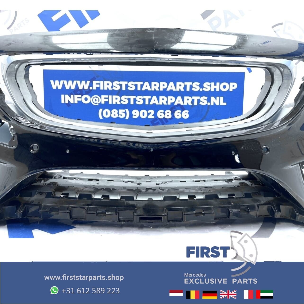 W205 BUMPER AMG VOORBUMPER 2014-2017 A2058850925 Mercedes C, Auto-onderdelen, Gebruikt, -, Voor, Ophalen of Verzenden