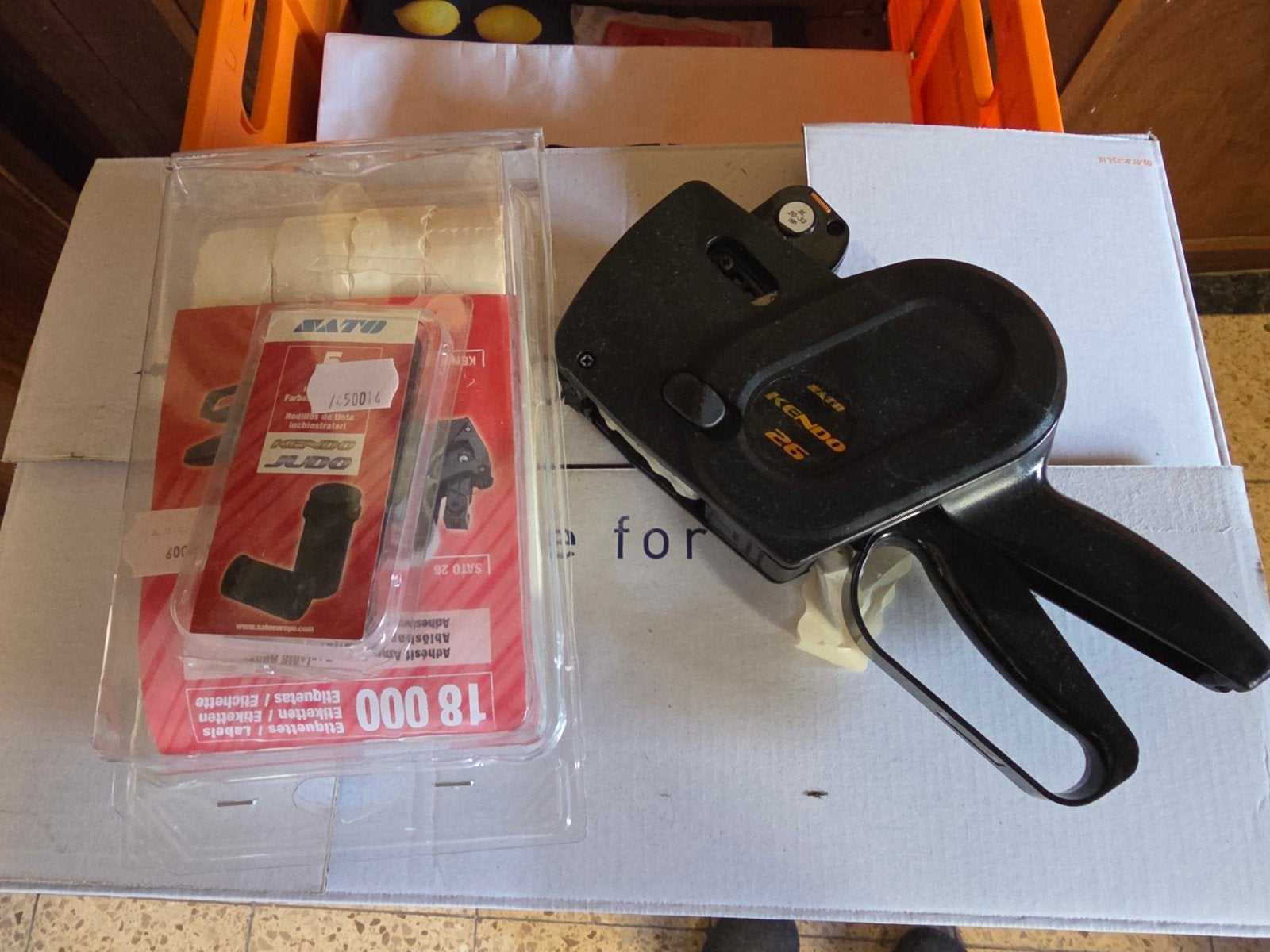 Kendo labelmaker, Ophalen