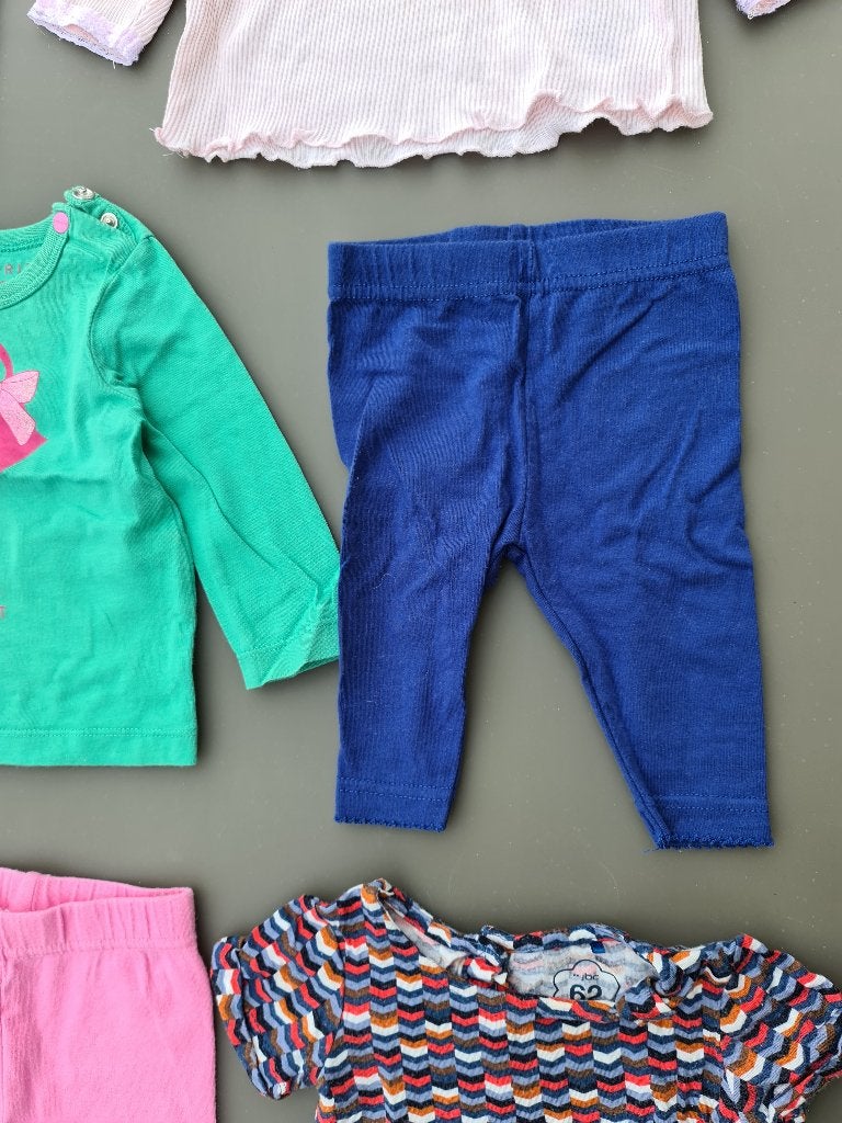 roze of blauwe legging, broek 62, Ophalen, Zo goed als nieuw