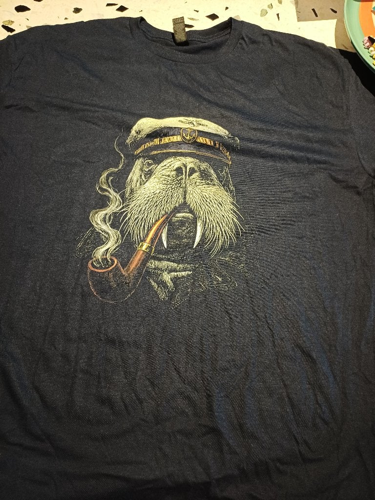 Tshirt Captain Walrus, Ophalen, Nieuw, Overige maten, Blauw