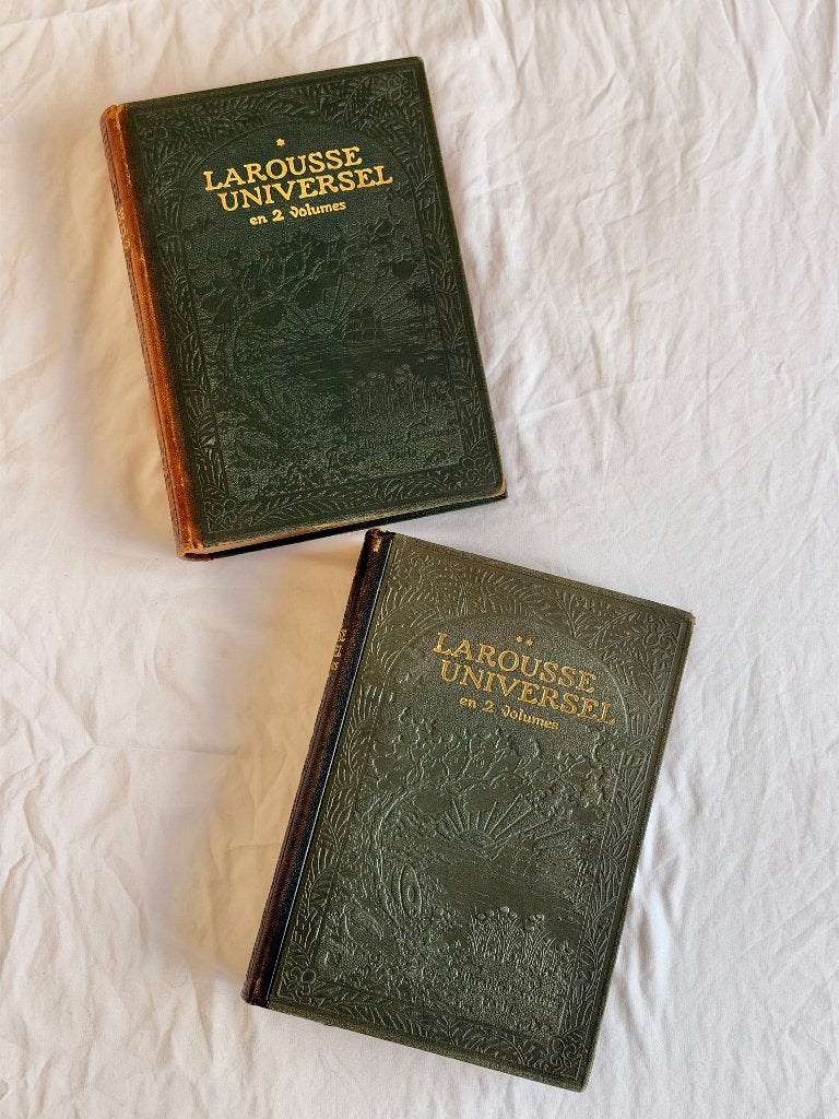 Premier Larousse Universel 1922 en deux volumes, Antiquités & Art, Enlèvement