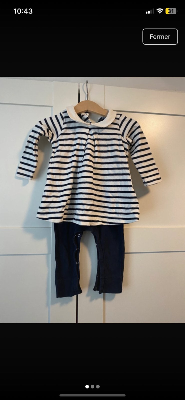 Ensemble 1 piece fille 12 mois petit bateau, Kinderen en Baby's, Babykleding | Maat 74, Ophalen, Zo goed als nieuw, Meisje, Setje