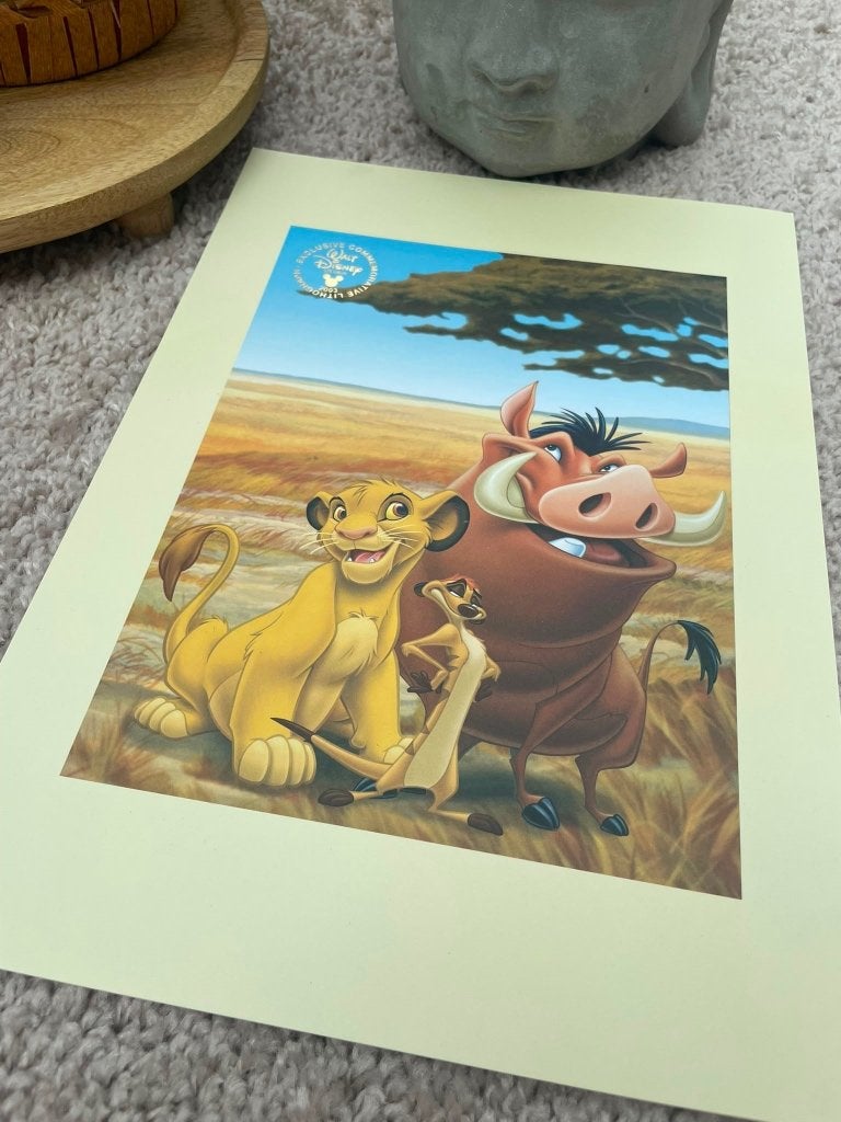 Lithographie commémorative Disney - Le Roi Lion, Enlèvement, Neuf