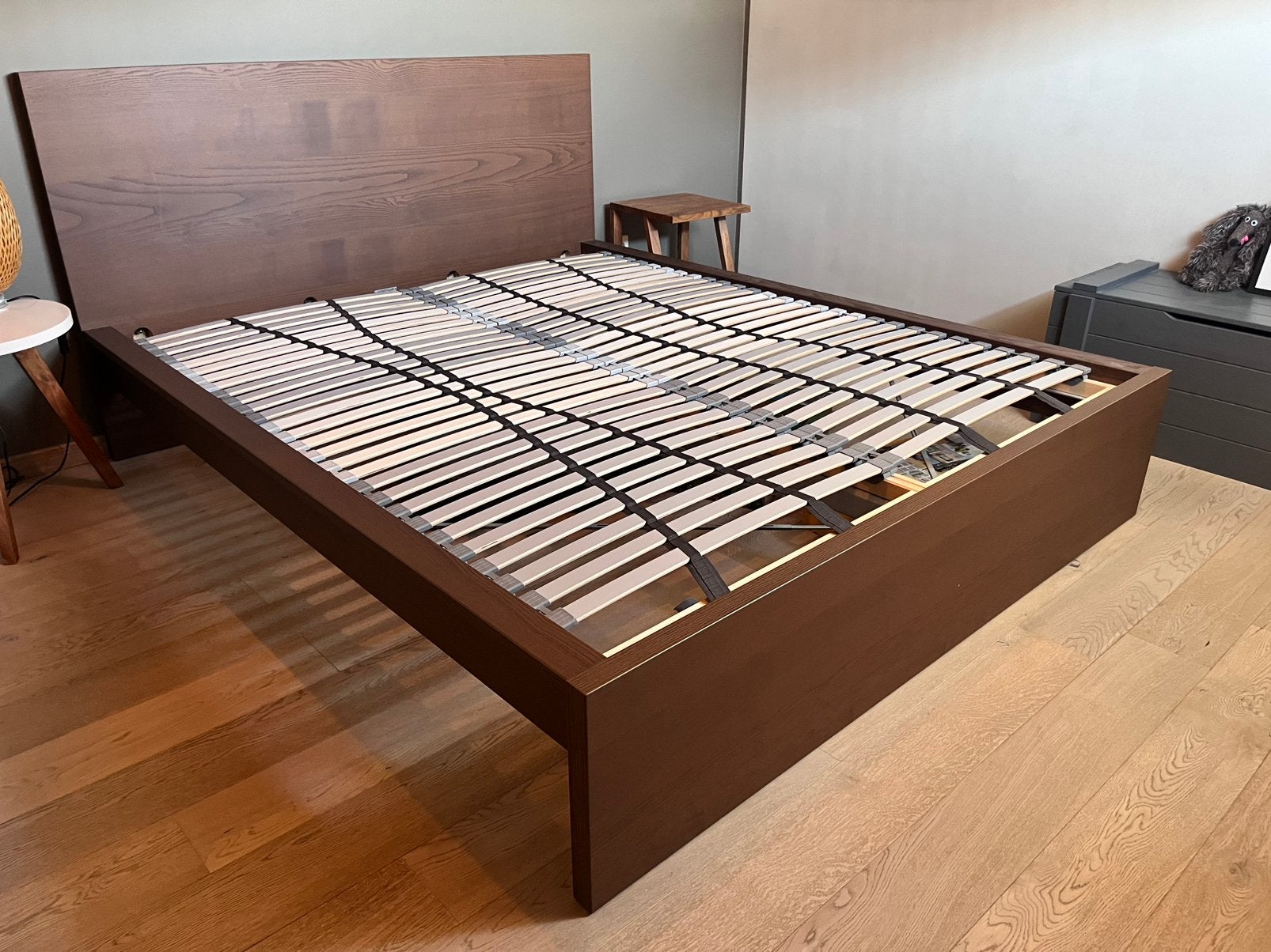 IKEA MALM bed 160x200 + 2x LÖNSET lattenbodem | nette staat, Enlèvement, Comme neuf, 200 cm