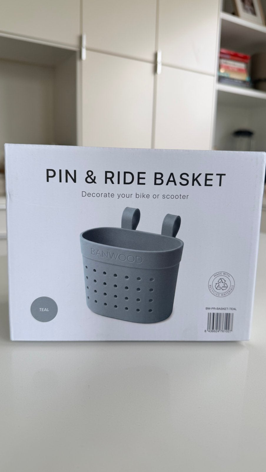 Banwood mandje step teal, Ophalen of Verzenden, Nieuw