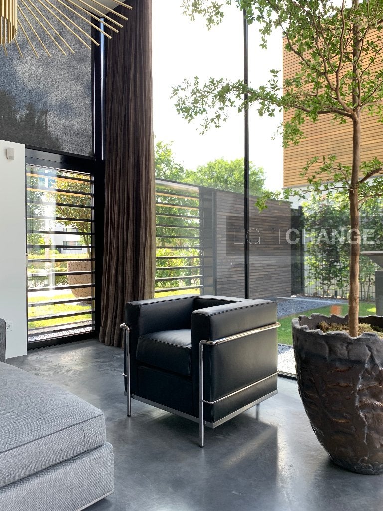 Cassina LC2 Designset 2 Fauteuils + 2-zitsbank Leder, Chroom