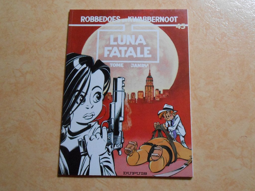 Robbedoes 45 Luna fatale 1995 1 ste druk., Tome & Janry (cover), Eén stripboek, Nieuw, Ophalen of Verzenden