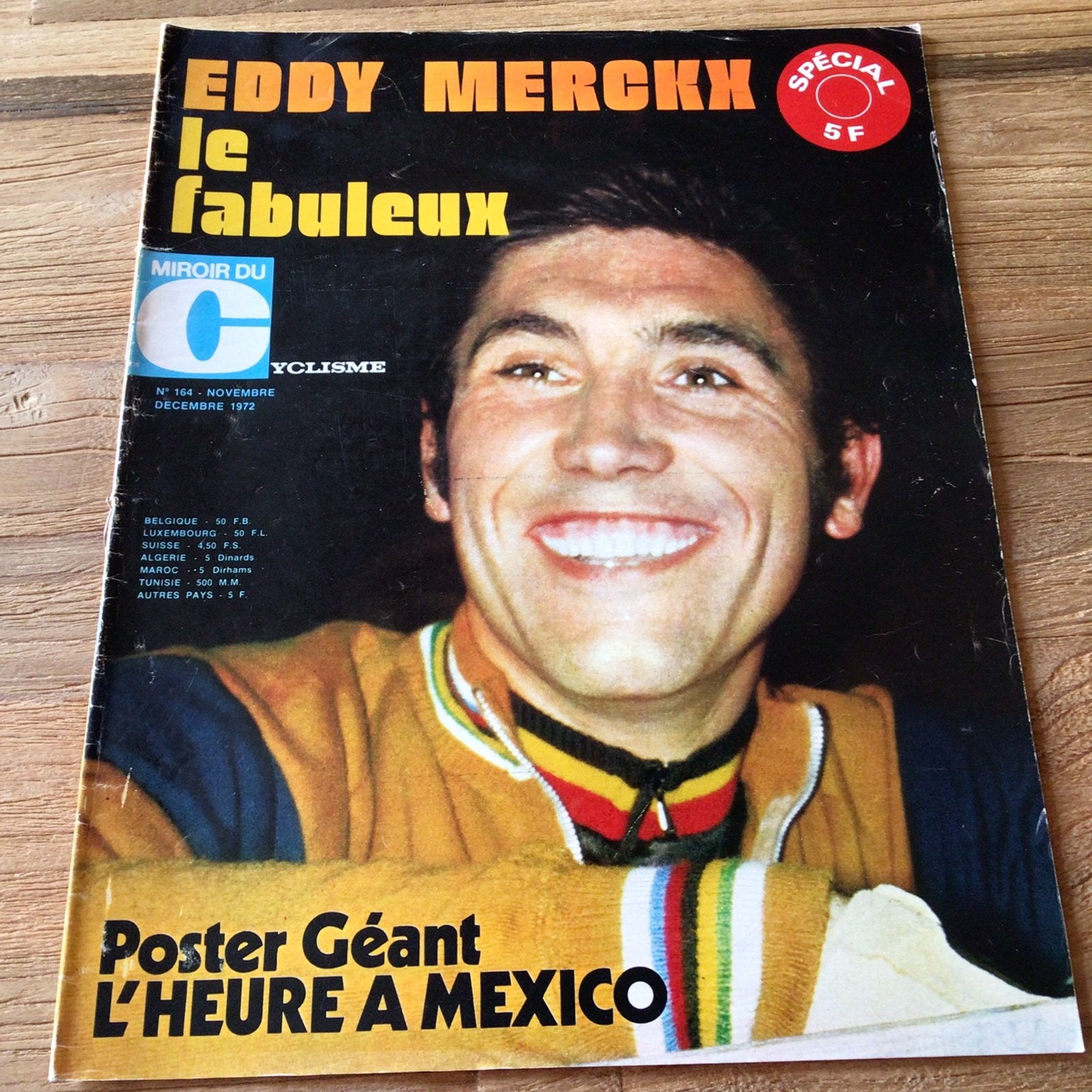 Miroir du cyclisme 1972 wr mexico eddy merckx, Verzenden, Zo goed als nieuw