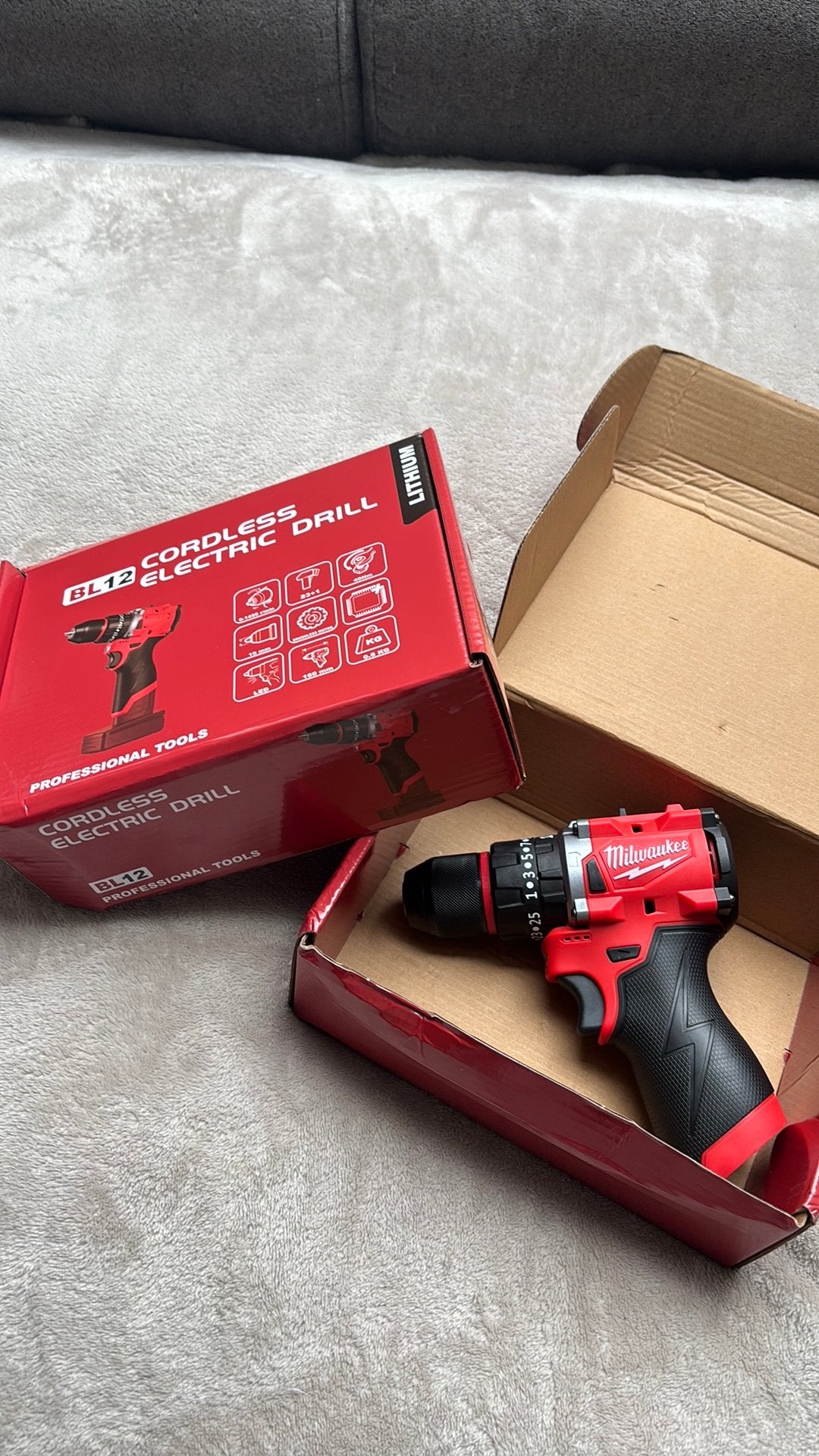 Milwaukee M12 contrefaçon visseuse à percussion, Enlèvement ou Envoi, Neuf, Perceuse sans fil, Milwaukee