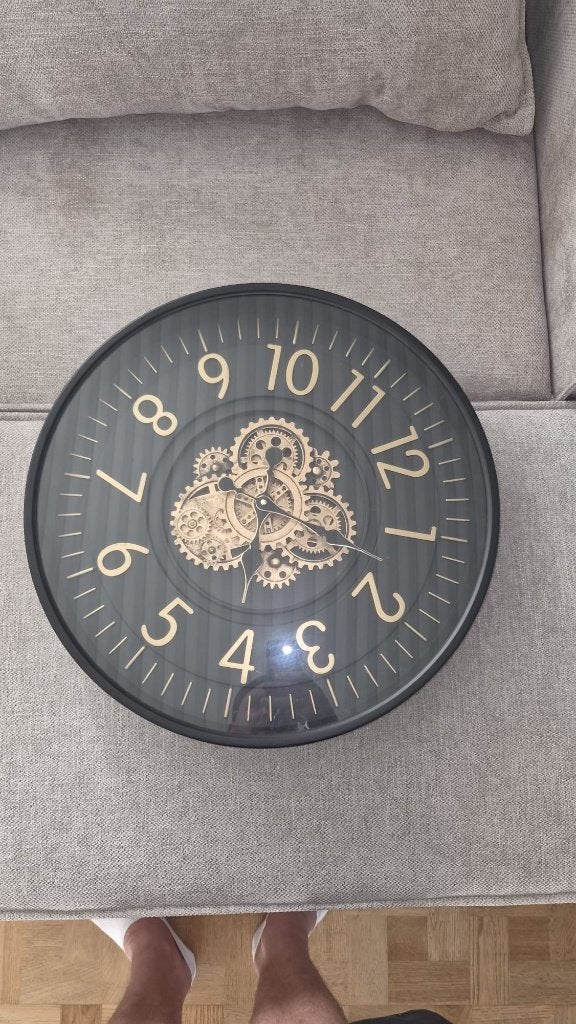 Wandhorloge, Ophalen, Wandklok, Analoog, Zo goed als nieuw