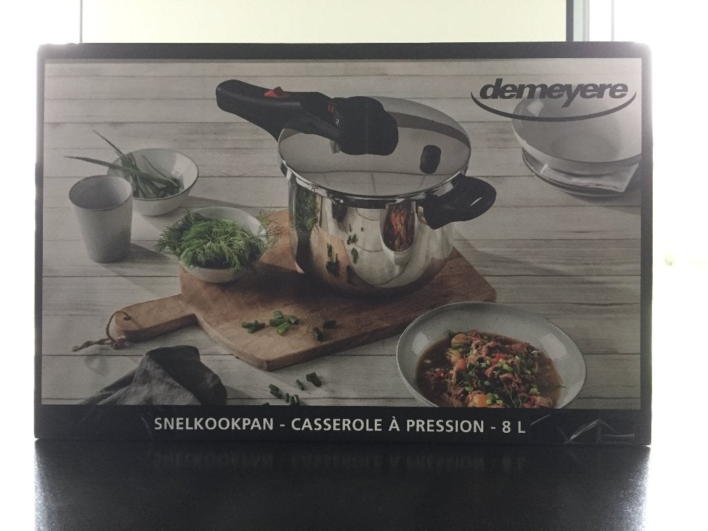 Snelkookpan,wokpan,antikleefpan,kookpotten,ovenschotels ..., Ophalen, Snelkookpan, Demeyere, Met deksel