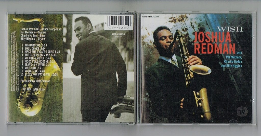 JOSHUA REDMAN - WISH (CD 1993), Cd's en Dvd's, Gebruikt, Verzenden, Inclusief boekje, Jazz