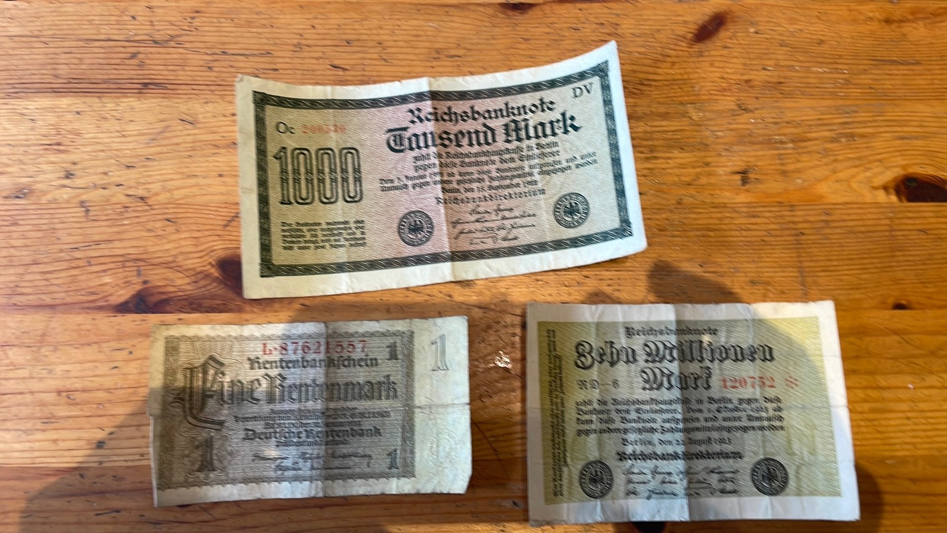 Anciens billets Deutsche Mark allemagne, Enlèvement ou Envoi, Allemagne, Billets en vrac