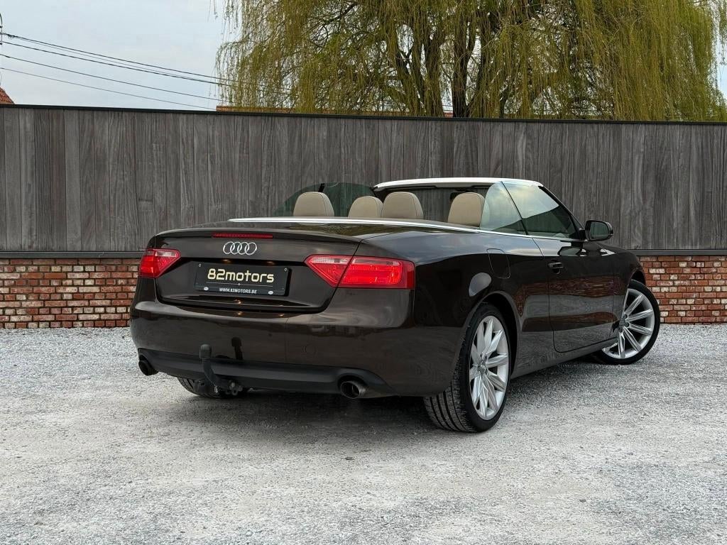 audi a5 cabriolet/2.0tfsi/tiptronic/leder/bluetooth/pdc, Auto's, 174 g/km, Beige, Leder, Bedrijf