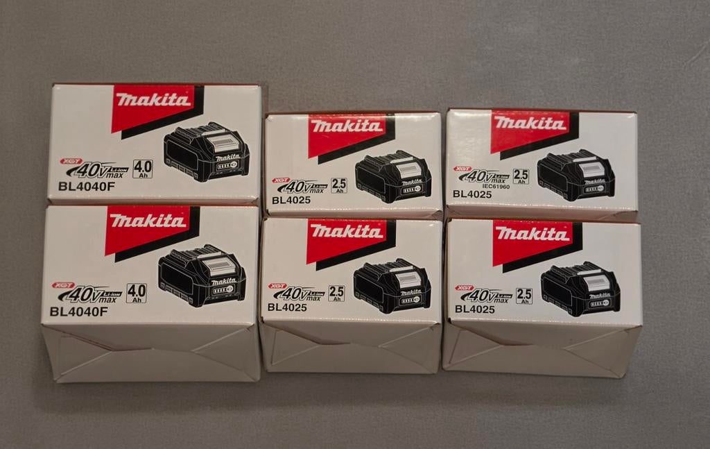 Makita xgt 40v 2.5ah 4.0ah, Ophalen
