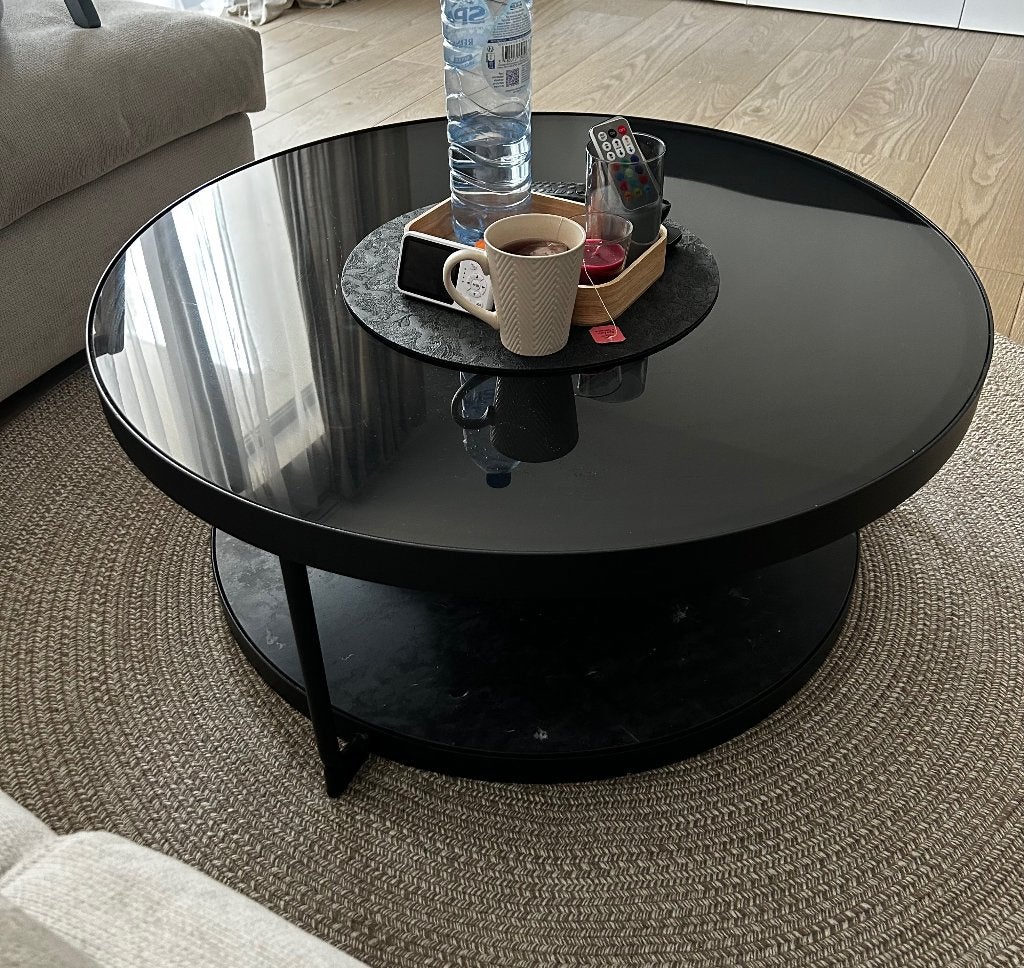 Table salon IKEA, Maison & Meubles, Verre, Rond, 50 à 100 cm, Enlèvement