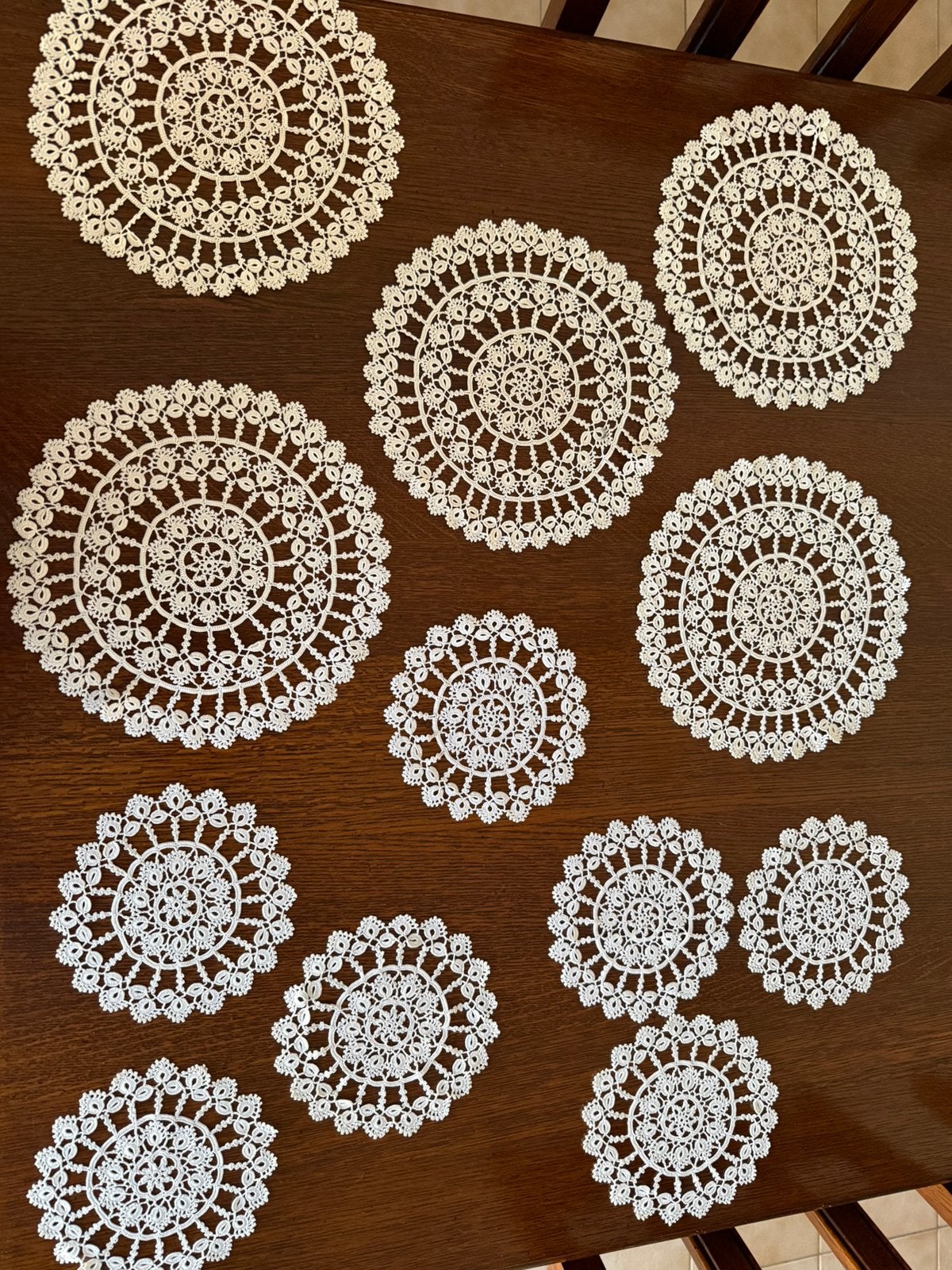 Kanten lapjes, Ophalen, Nieuw
