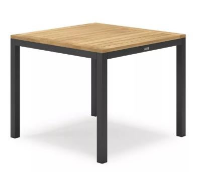 Table de jardin Tribu Forum 95x95 teck antr, Neuf, Table à dinner, Enlèvement ou Envoi, Salons de jardin