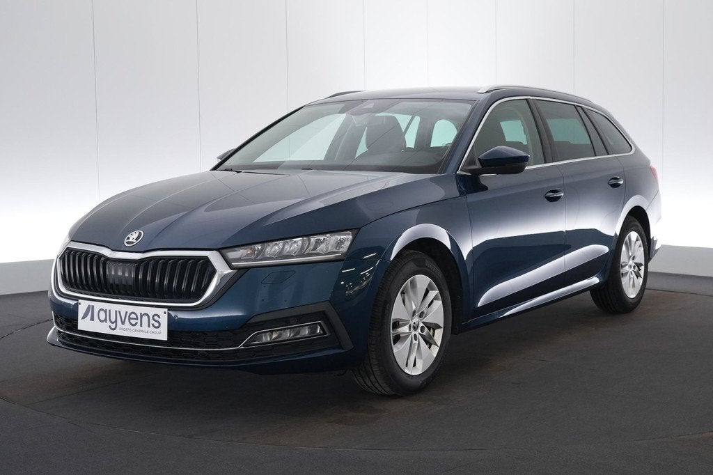 (1YMK510) SKODA OCTAVIA COMBI, Stof, Gebruikt, Blauw, Bedrijf