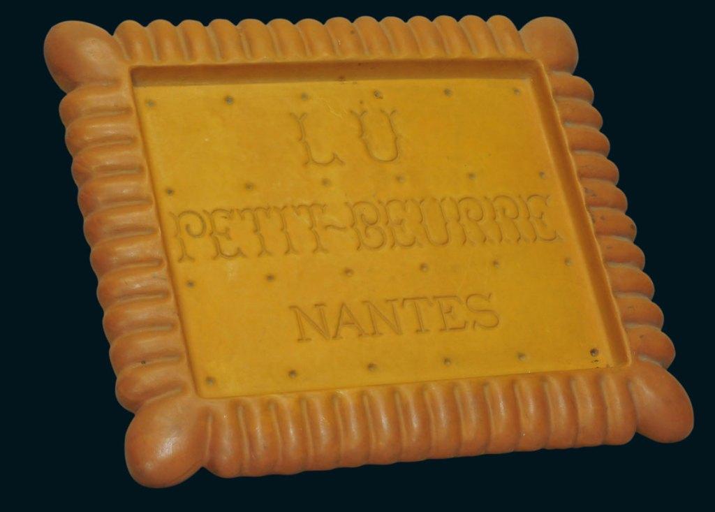 Publicité Petit-Beurre LU Nantes  Plateau Résine 1960 PLV, Collections, Envoi, Comme neuf