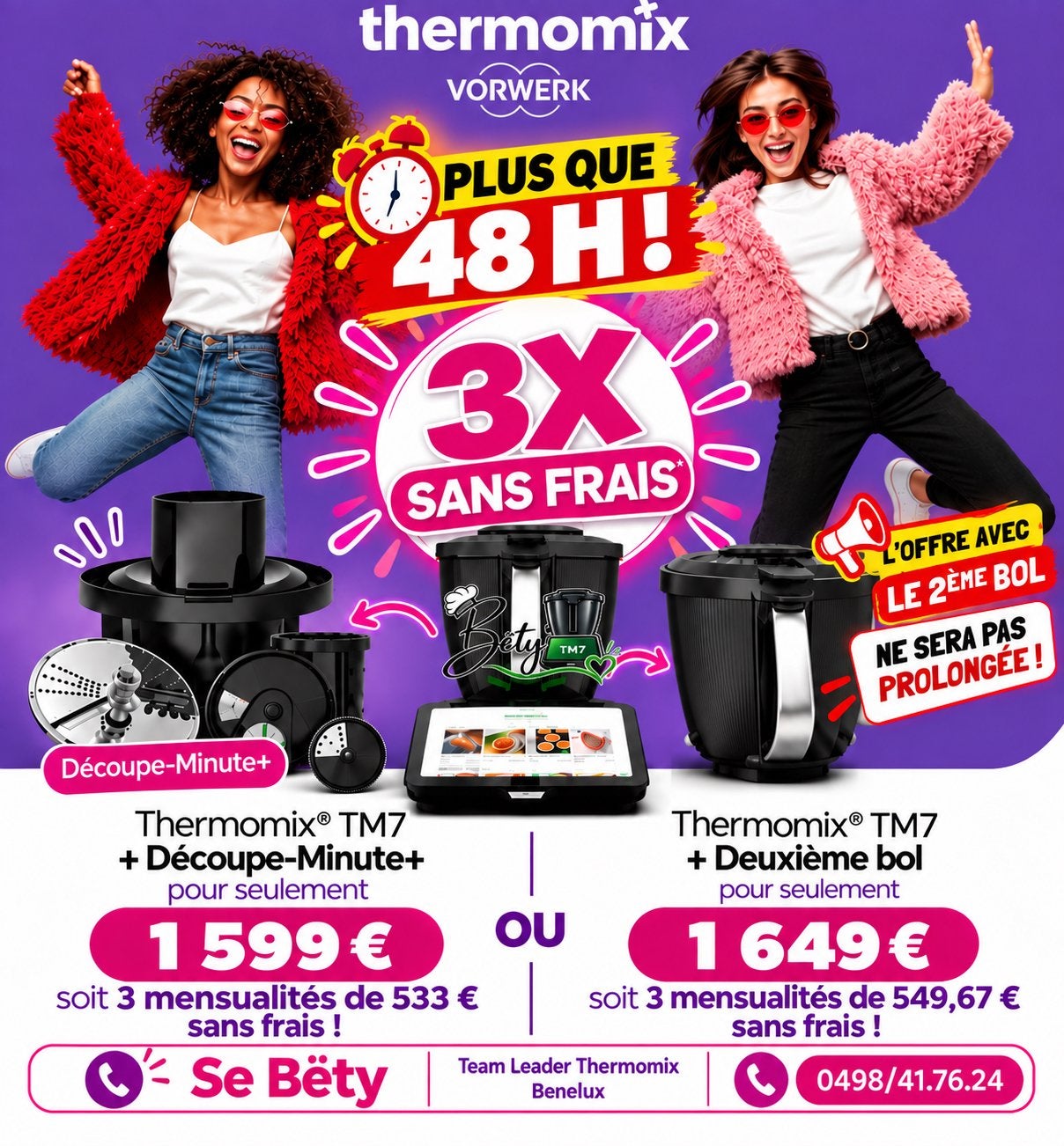 THERMOMIX TM7 + 2eme BOl– payement SANS FRAIS, Enlèvement