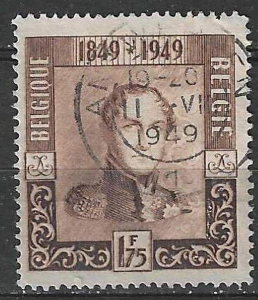 Belgique 1949 - Yvert/OBP 808 - Roi Léopold I (ST), Envoi, Affranchi, Oblitéré, Maison royale