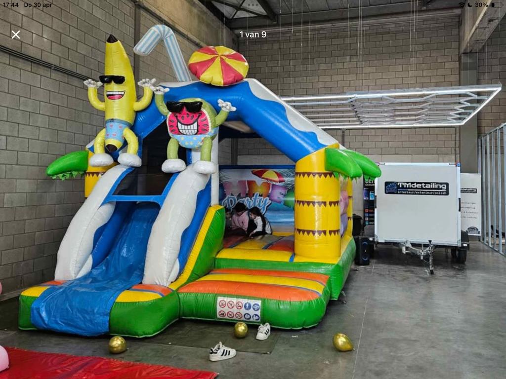 Springkastelen te huur regio Brugge, Ophalen, Zo goed als nieuw