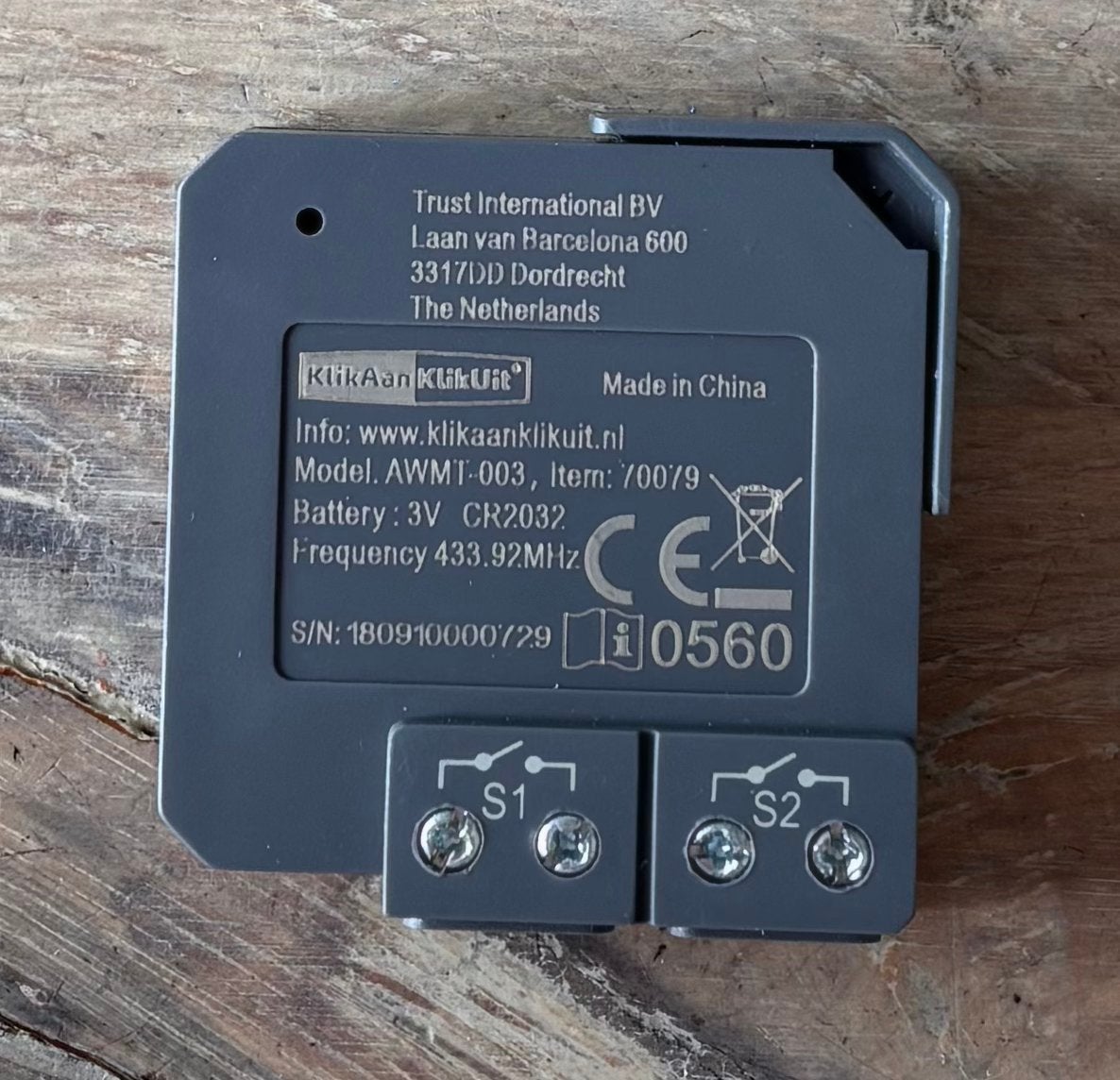AWMT-003 Klik Aan Klik Uit., Ophalen of Verzenden, Zo goed als nieuw, Schakelaar