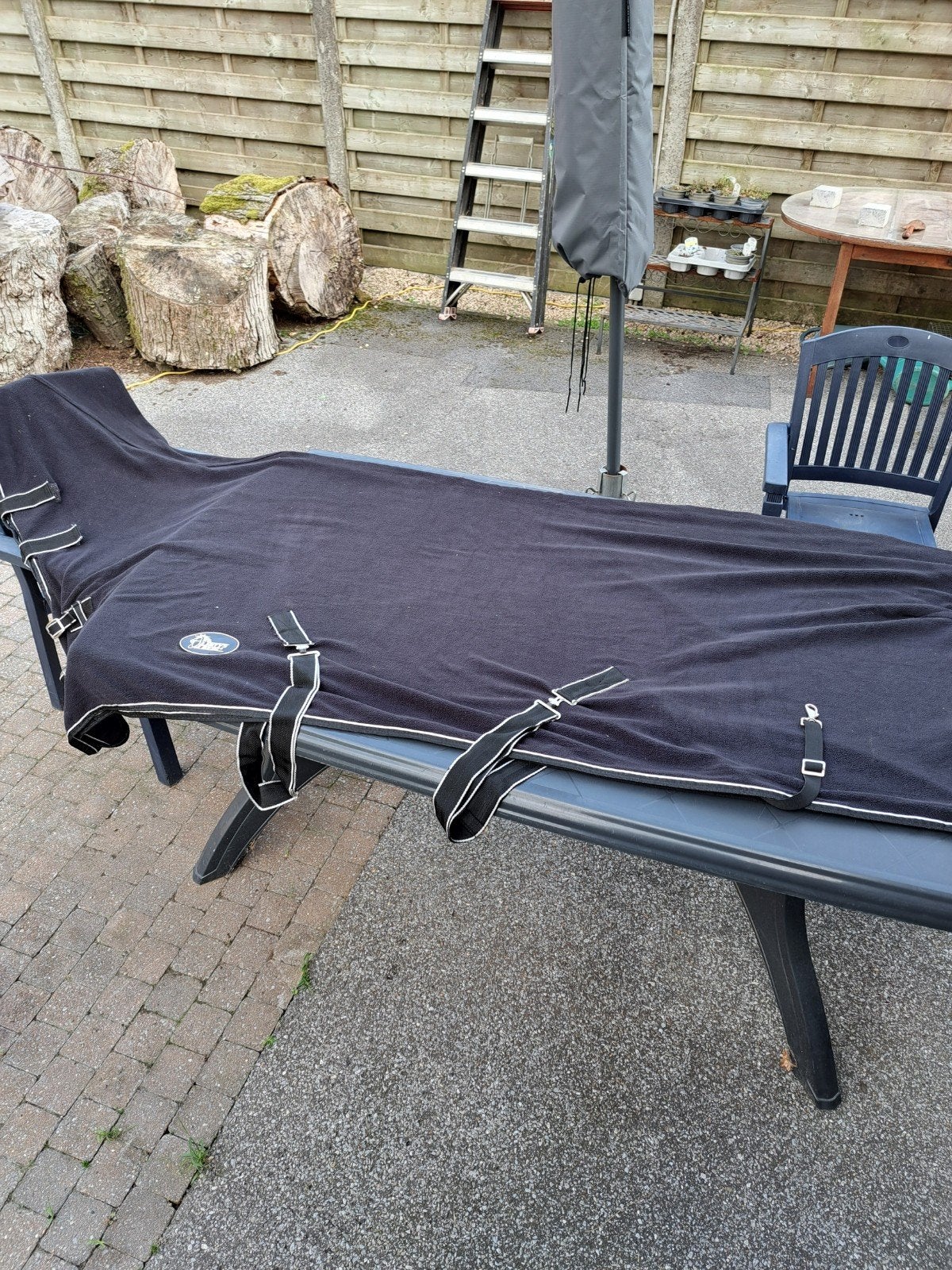 fleace deken,nooit gebruikt,paarden 2 stuks beschikbaar Nieu, Full (L), Nieuw, Zwart, Deken