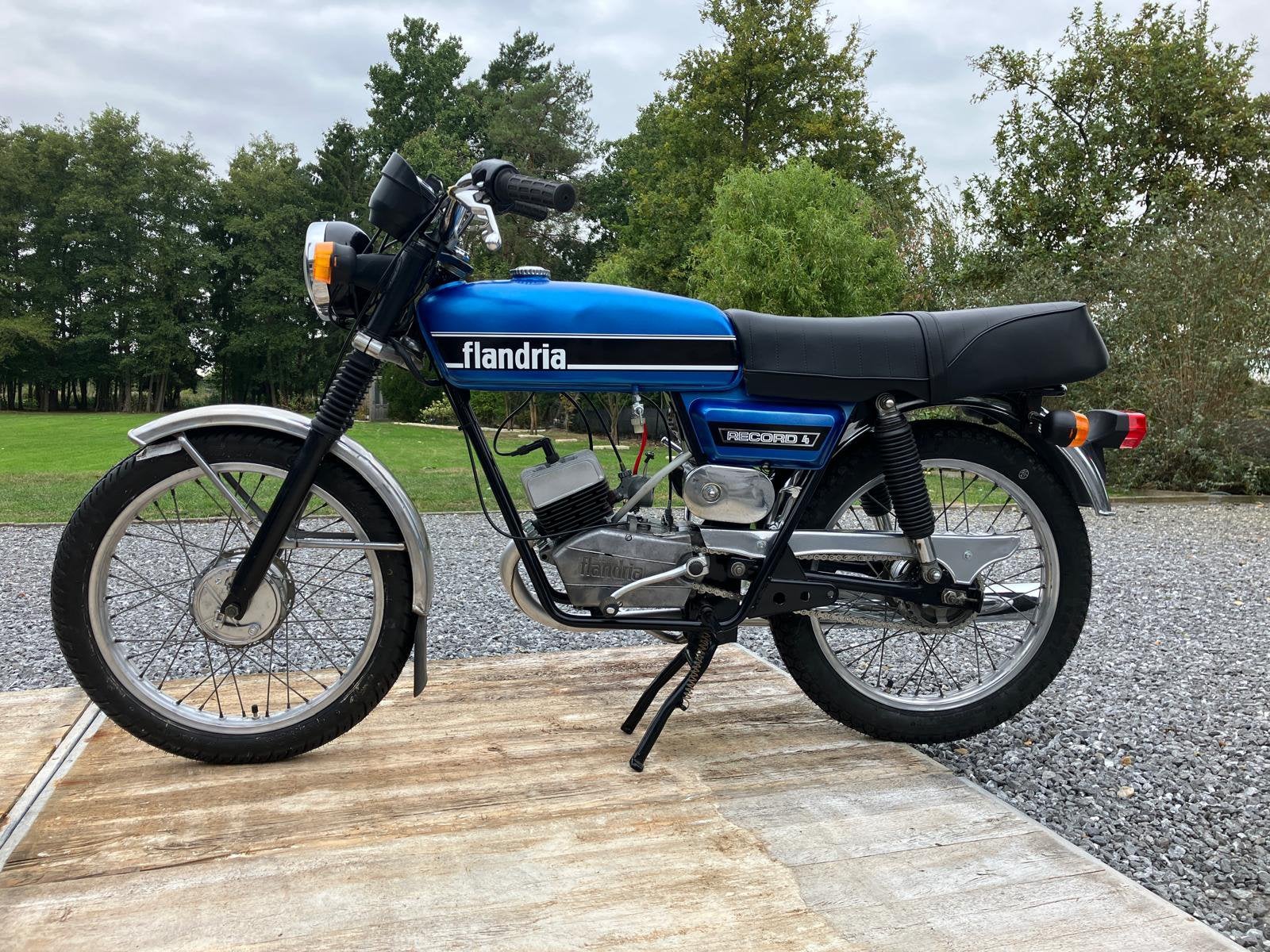 Flandria record 4 van 1981 met 13150 km op teller, Ophalen