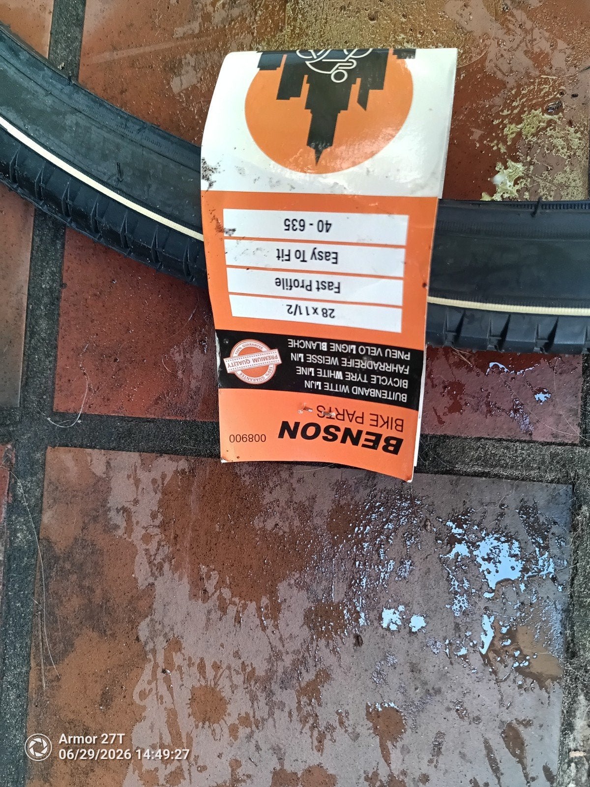 Nieuwe band 28x 1 1/2 fast profiel, Vélos & Vélomoteurs, Vélos Pièces, Enlèvement, Pneu