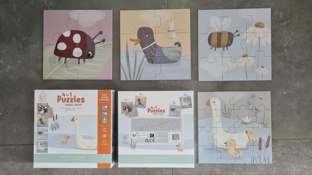 Little dutch puzzel - 4 in 1 puzzel - 3+, Ophalen