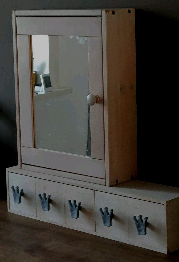 Vintage nacré roze spiegelkast IKEA, Ophalen