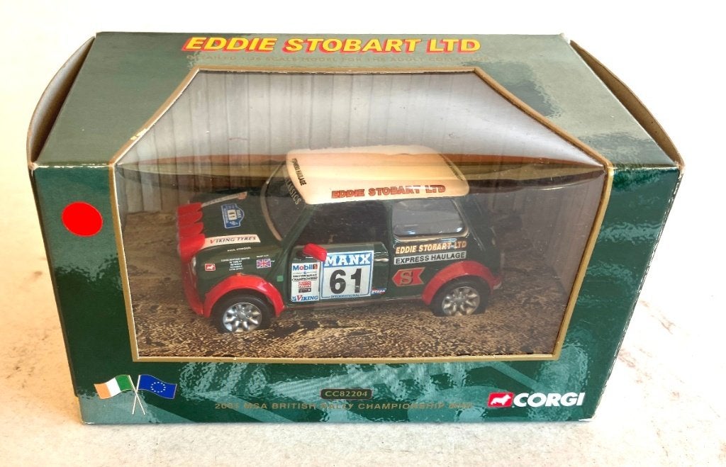 Mini Cooper Eddie Stobart red mirrors Corgi CC82204., Enlèvement ou Envoi, Comme neuf, Voiture