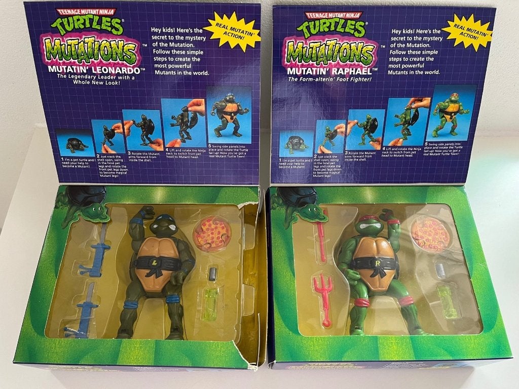 De 4 Teenage Mutant Ninja Turtles 1990, originele verpakking, Collections, Jouets, Enlèvement ou Envoi, Comme neuf
