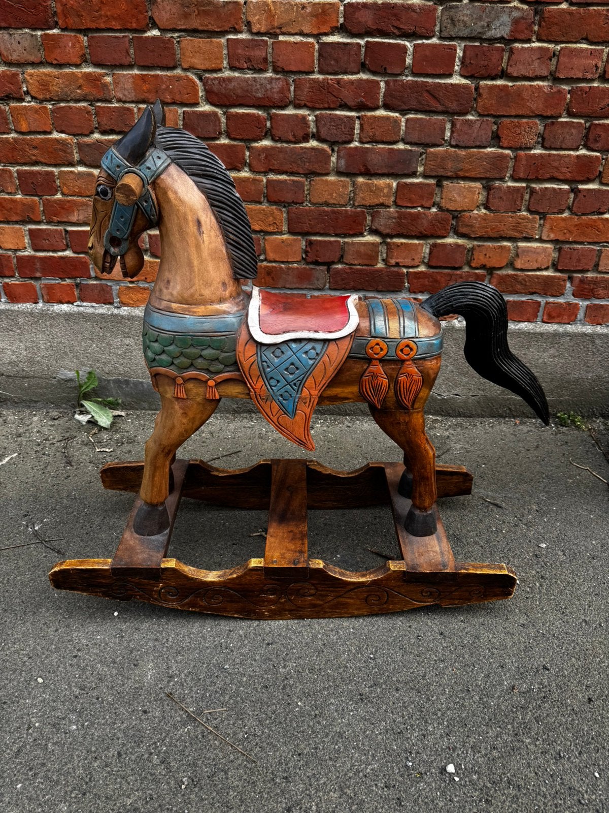 Houten Schommelpaard, Ophalen of Verzenden, Zo goed als nieuw